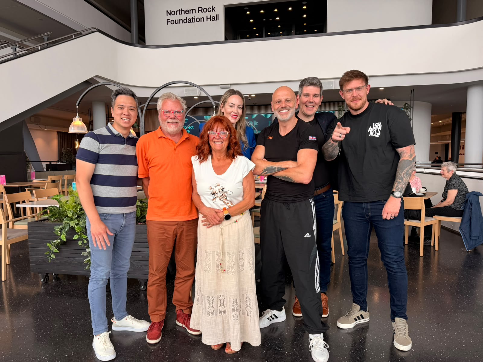 Eight Percent Club members together at an event